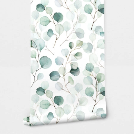 Αυτοκόλλητη Ταπετσαρία τοίχου GREEN LEAVES COMPOSITION - Floral - Λουλουδια Sticky 2