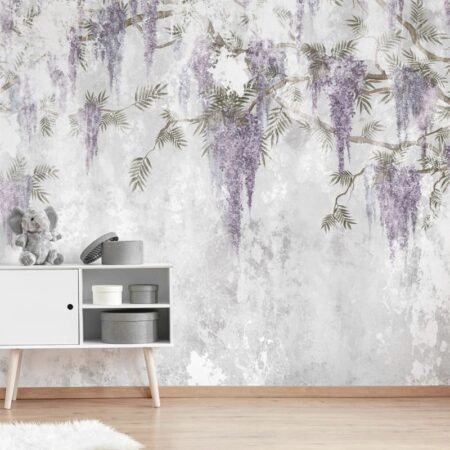 Αυτοκόλλητη Ταπετσαρία τοίχου HANGING FLOWERS
