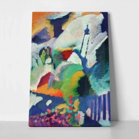 Πινακας σε καμβά KANDINSKY - CHURCH IN MURNAU - Wassily Kandinsky Sticky 1