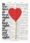 Πινακας σε καμβά LOVE AT FIRST... AND LAST SIGHT