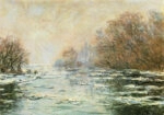 Πινακας σε καμβά MONET - ICE MELTING NEAR VETHEUIL