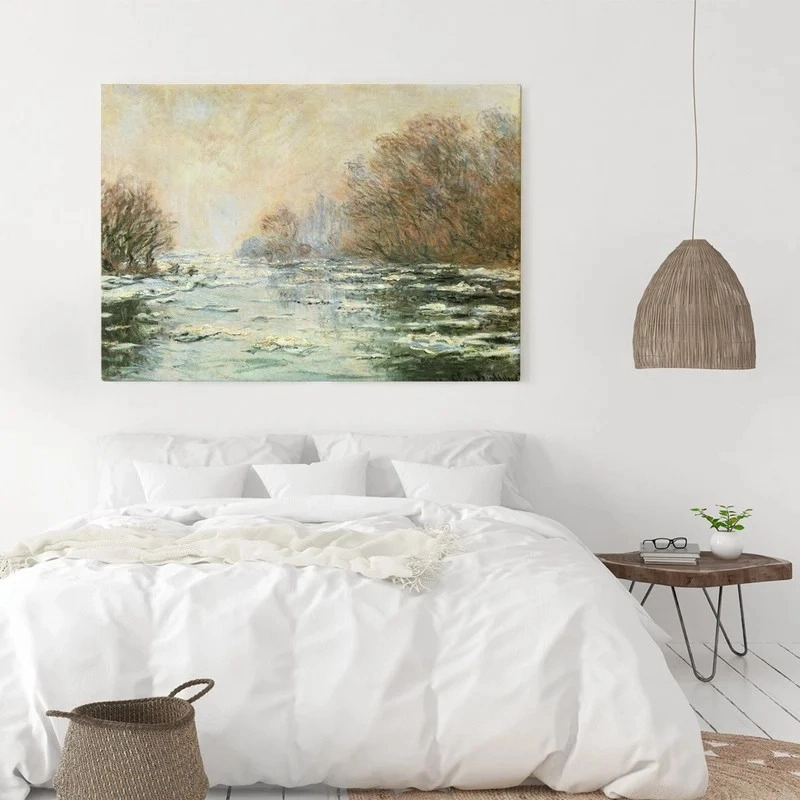Πινακας σε καμβά MONET - ICE MELTING NEAR VETHEUIL
