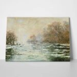 Πινακας σε καμβά MONET - ICE MELTING NEAR VETHEUIL