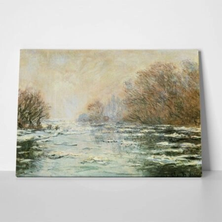 Πινακας σε καμβά MONET - ICE MELTING NEAR VETHEUIL - Monet Claude Sticky 1