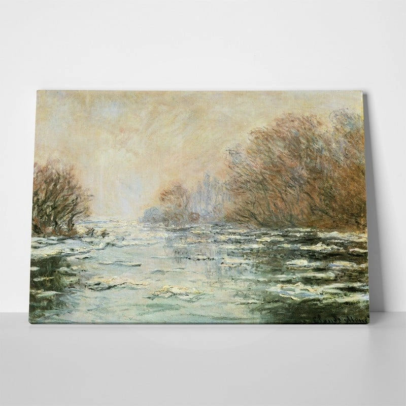 Πινακας σε καμβά MONET - ICE MELTING NEAR VETHEUIL