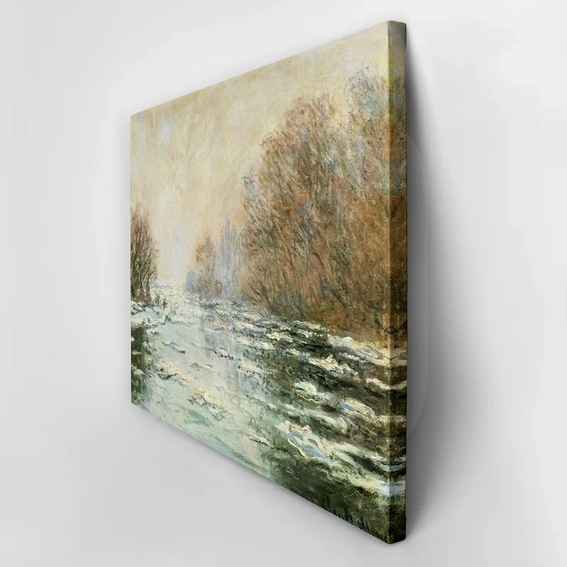 Πινακας σε καμβά MONET - ICE MELTING NEAR VETHEUIL