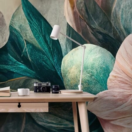 Αυτοκόλλητη Ταπετσαρία τοίχου PAPER MADE FLOWERS - Floral - Λουλουδια Sticky 1