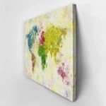 Πινακας σε καμβά PAPER PAINTING WORLD MAP