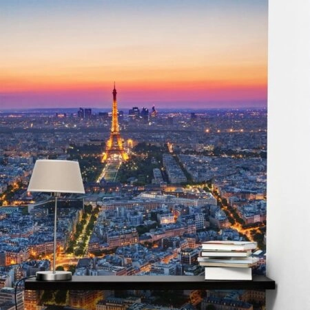 Αυτοκόλλητη Ταπετσαρία τοίχου PARIS SUNSET - Χάρτες - Πόλεις Sticky 1