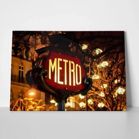 Πινακας σε καμβά PARIS METRO