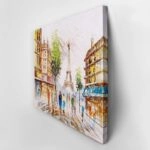 Πινακας σε καμβά PARIS STREET VIEW OIL PAINTING 2