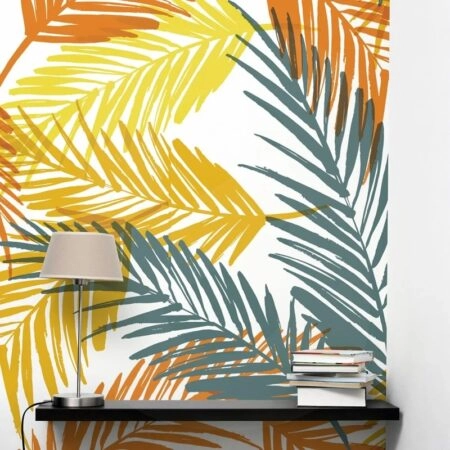 Αυτοκόλλητη Ταπετσαρία τοίχου RETRO PALM LEAVES 2 - Tropical Sticky 1