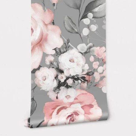 Αυτοκόλλητη Ταπετσαρία τοίχου ROMANTIC BOUQUET - Floral - Λουλουδια Sticky 1