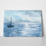 Πινακας σε καμβά SAILING DURING CLOUDY WEATHER