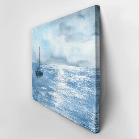 Πινακας σε καμβά SAILING DURING CLOUDY WEATHER - Βαρκες και Καραβια Sticky 2
