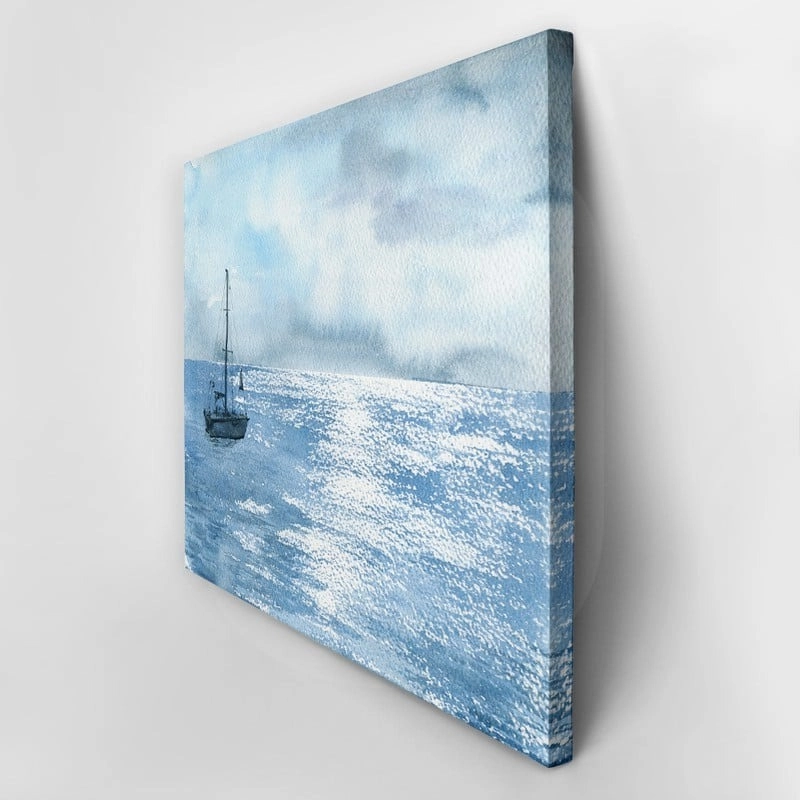 Πινακας σε καμβά SAILING DURING CLOUDY WEATHER