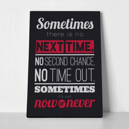 Πινακας σε καμβά SOMETIMES - Typography