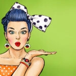 Πίνακας σε καμβά SURPRISED WOMAN POP ART
