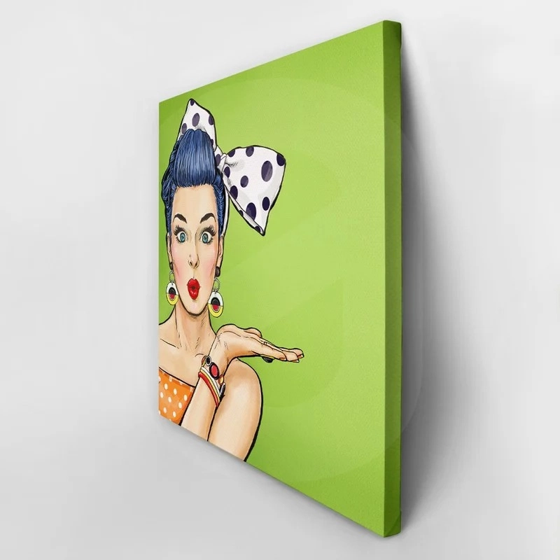 Πίνακας σε καμβά SURPRISED WOMAN POP ART