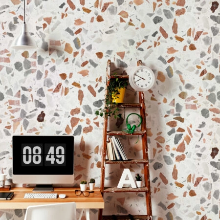 Αυτοκόλλητη Ταπετσαρία τοίχου TERRAZZO TEXTURE - Απομίμηση υλικών