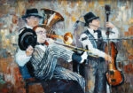 Πινακας σε καμβά THE ORCHESTRA PLAYS