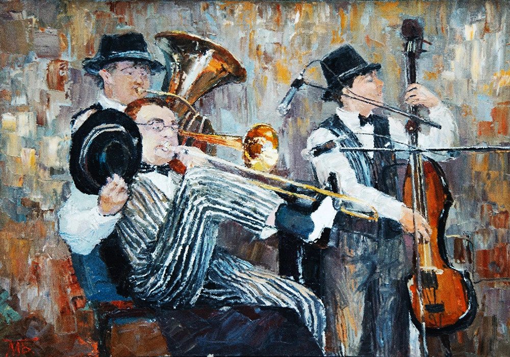 Πινακας σε καμβά THE ORCHESTRA PLAYS