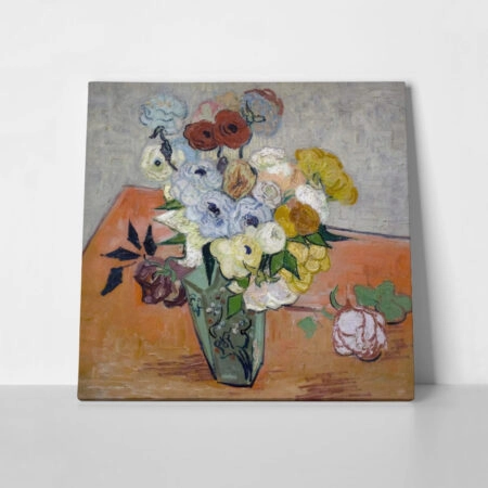 Πίνακας σε καμβά VAN GOGH - ROSES AND ANEMONES - Vincent Van Gogh Sticky 1