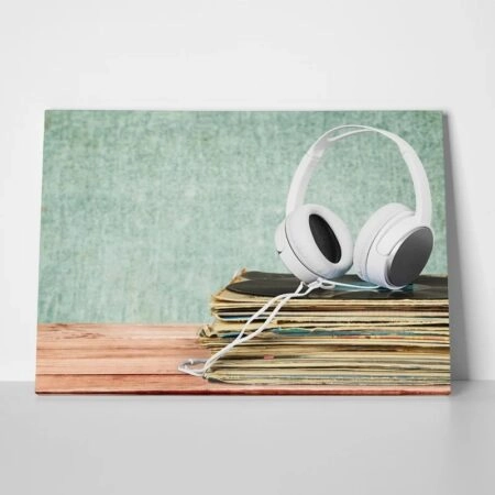 Πινακας σε καμβά VINYL - Μουσικη