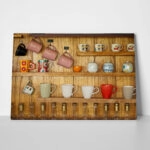 Πινακας σε καμβά WOODEN SHELVES