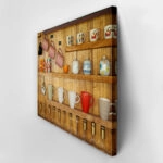 Πινακας σε καμβά WOODEN SHELVES