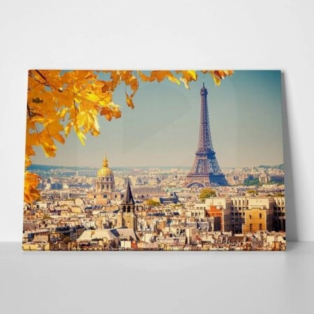 Πινακας σε καμβά YELLOW PARIS