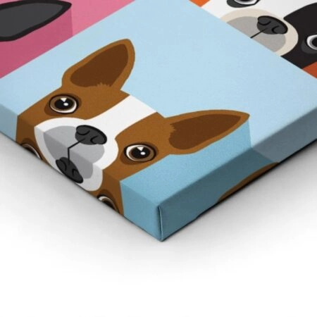 Πίνακας σε καμβά BOSTON TERRIER DOG FULL COLOR - Σκυλοι Sticky 1