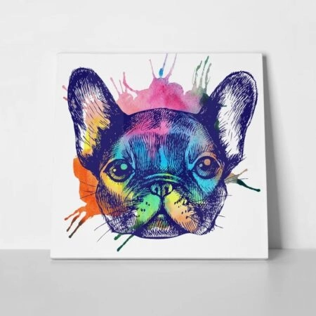 Πίνακας σε καμβά FRENCH BULLDOG HAND DRAWN - Σκυλοι