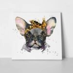 Πίνακας σε καμβά FRENCH BULLDOG WATERCOLOR CUTE