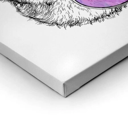 Πίνακας σε καμβά FUNNY PANDA GLASSES - Αρκουδες Sticky 1