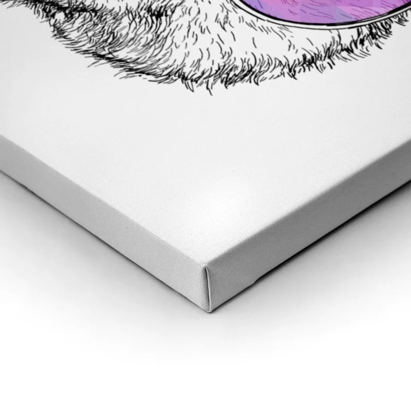 Πίνακας σε καμβά FUNNY PANDA GLASSES