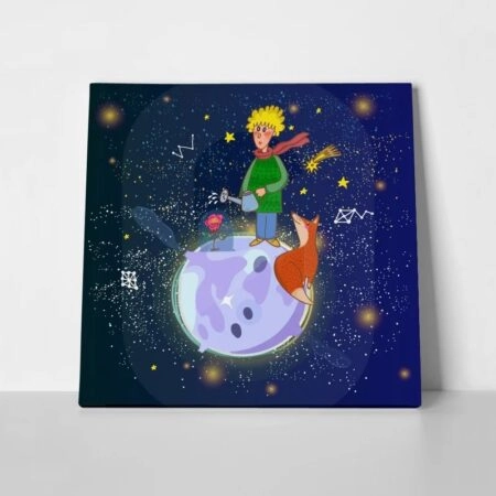 Πίνακας σε καμβά ILLUSTRATION OF LITTLE PRINCE