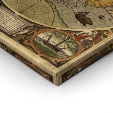 Πινακας σε καμβά ANCIENT WORLD MAP - Χαρτες Sticky 1
