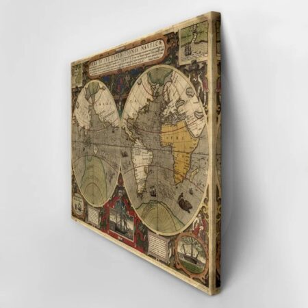 Πινακας σε καμβά ANCIENT WORLD MAP - Χαρτες Sticky 2