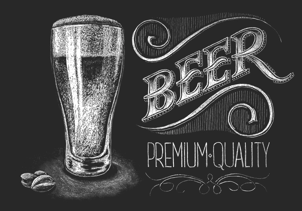 Πινακας σε καμβά BEER GLASS