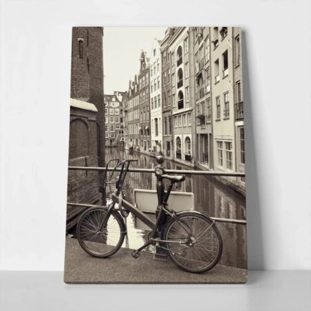 Πινακας σε καμβά BIKE ON BRIDGE