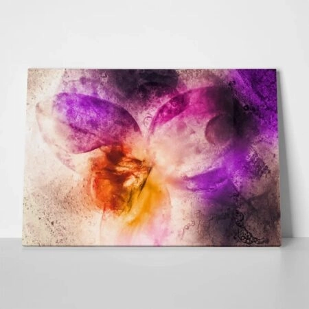Πινακας σε καμβά FROZEN ORCHID FLOWERS ABSTRACT PAINTING