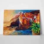 Πινακας σε καμβά ITALIAN RIVIERA VILLAGE