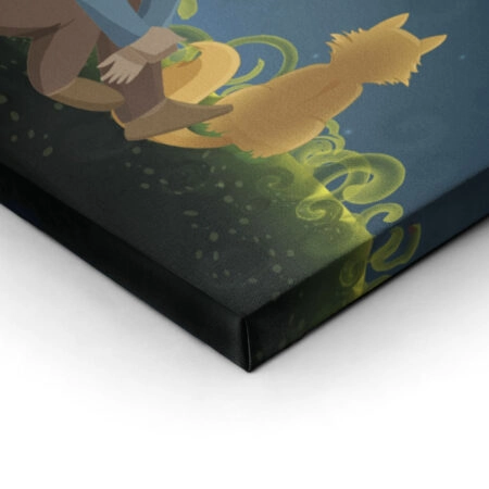Πινακας σε καμβά LITTLE PRINCE ROSE FOX - Παιδικοι και set Sticky 1