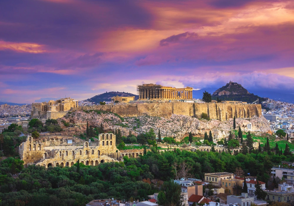 Πινακας σε καμβά RUINS OF ACROPOLIS
