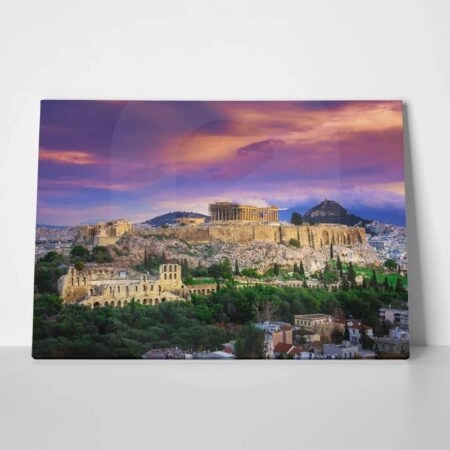 Πινακας σε καμβά RUINS OF ACROPOLIS - Αξιοθεατα και Ιστορια