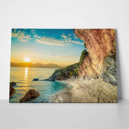 Πινακας σε καμβά SUNRISE IN CORFU