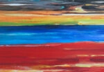 Πινακας σε καμβά ABSTRACT SEASCAPE PAINTING