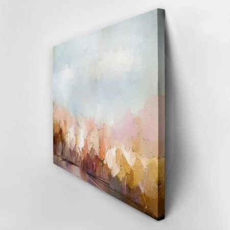 Πινακας σε καμβά AUTUMN TREES OIL PAINTING - Δασος Sticky 3