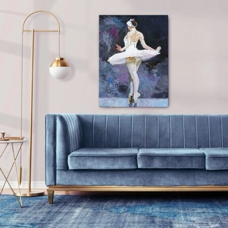 Πινακας σε καμβά BLUE TONES BALLERINA